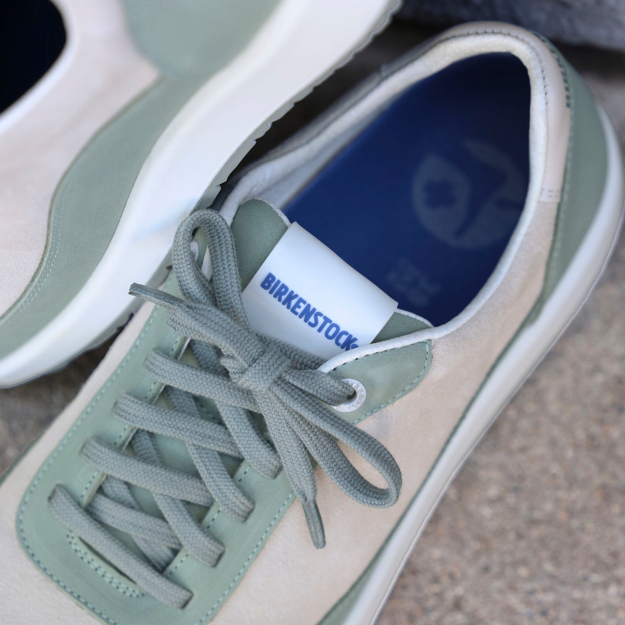 Birkenstock Honnef City pure sage nubuck/antique white suede