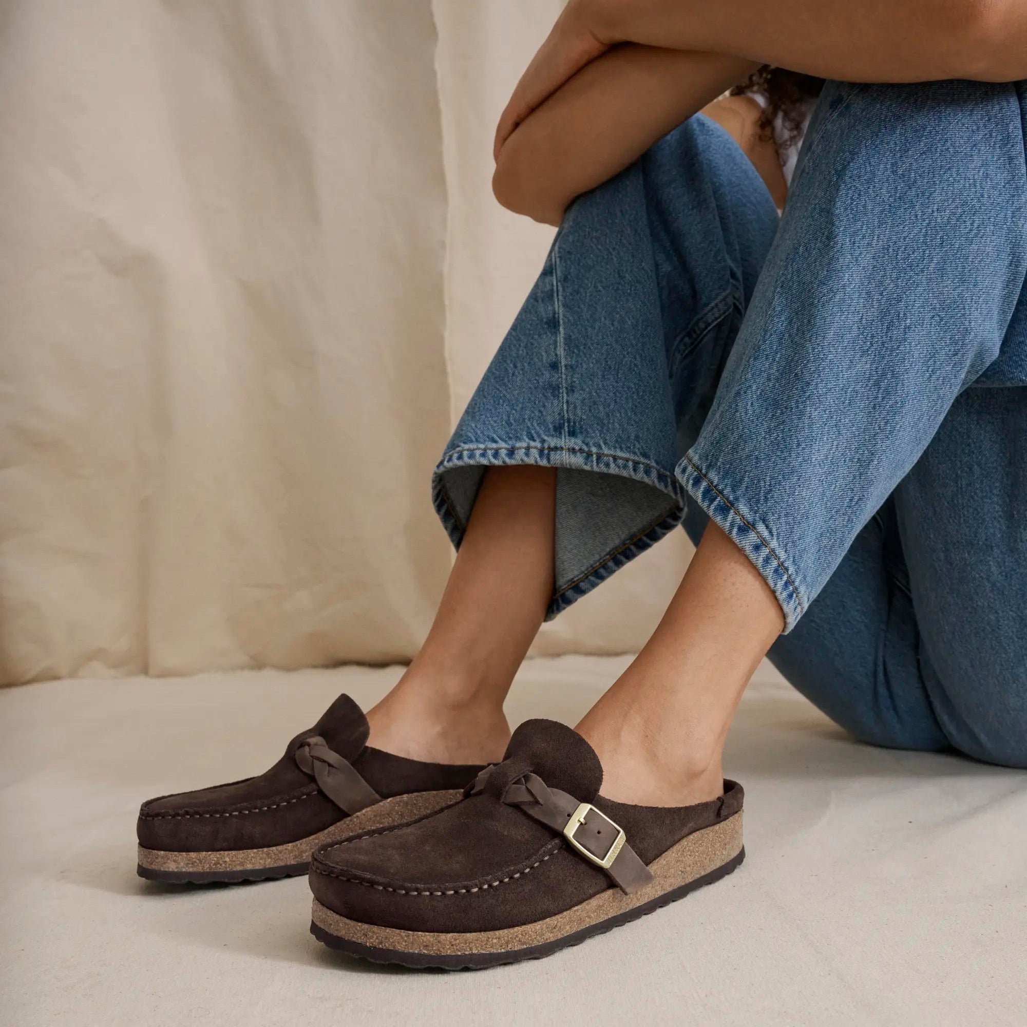 Birkenstock Buckley Braided carafe suede