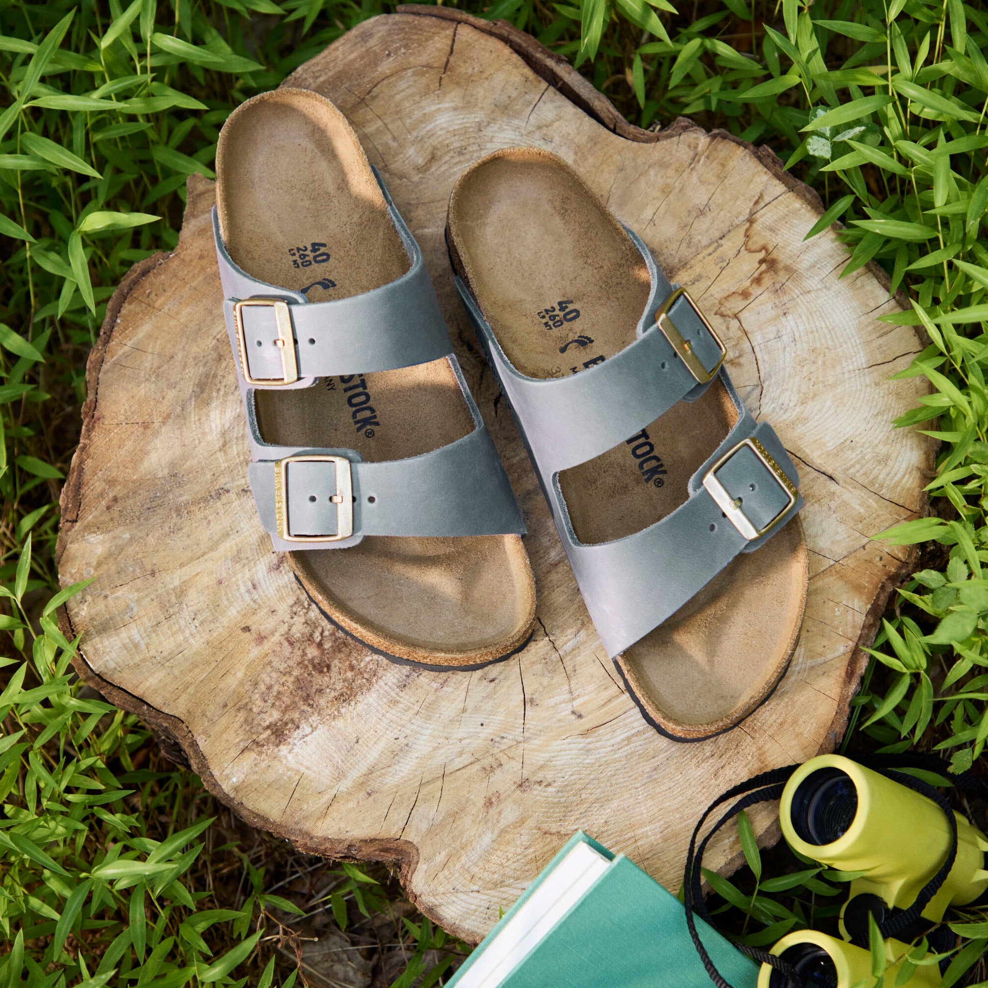 Birkenstock Arizona basalt gray oiled leather