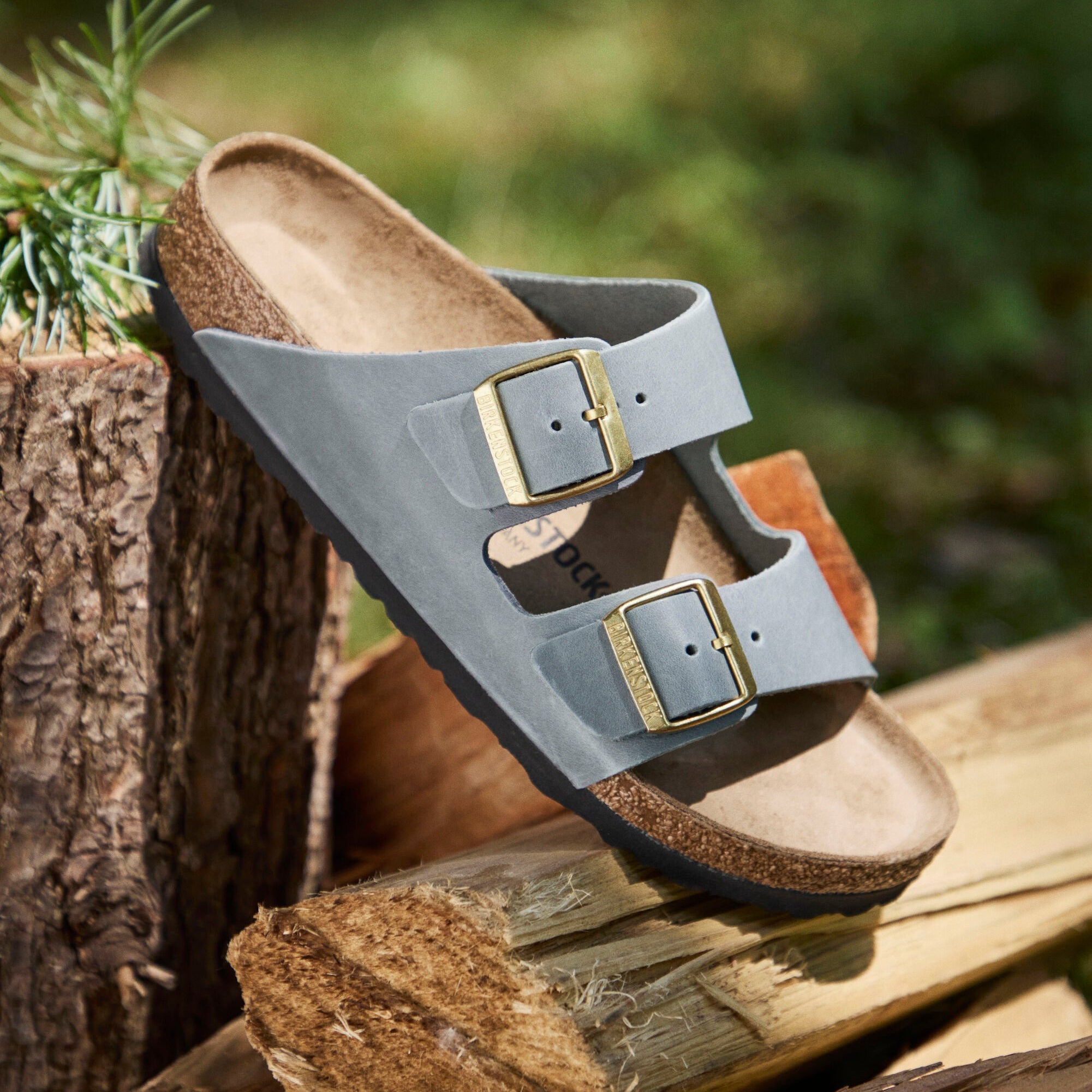 Birkenstock Arizona basalt gray oiled leather