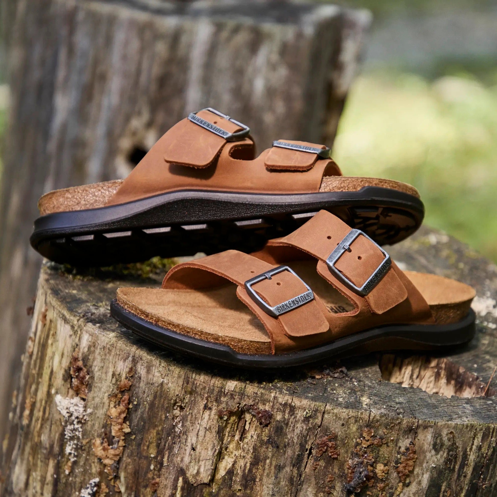 Birkenstock Women's Arizona Crosstown cognac oiled leather