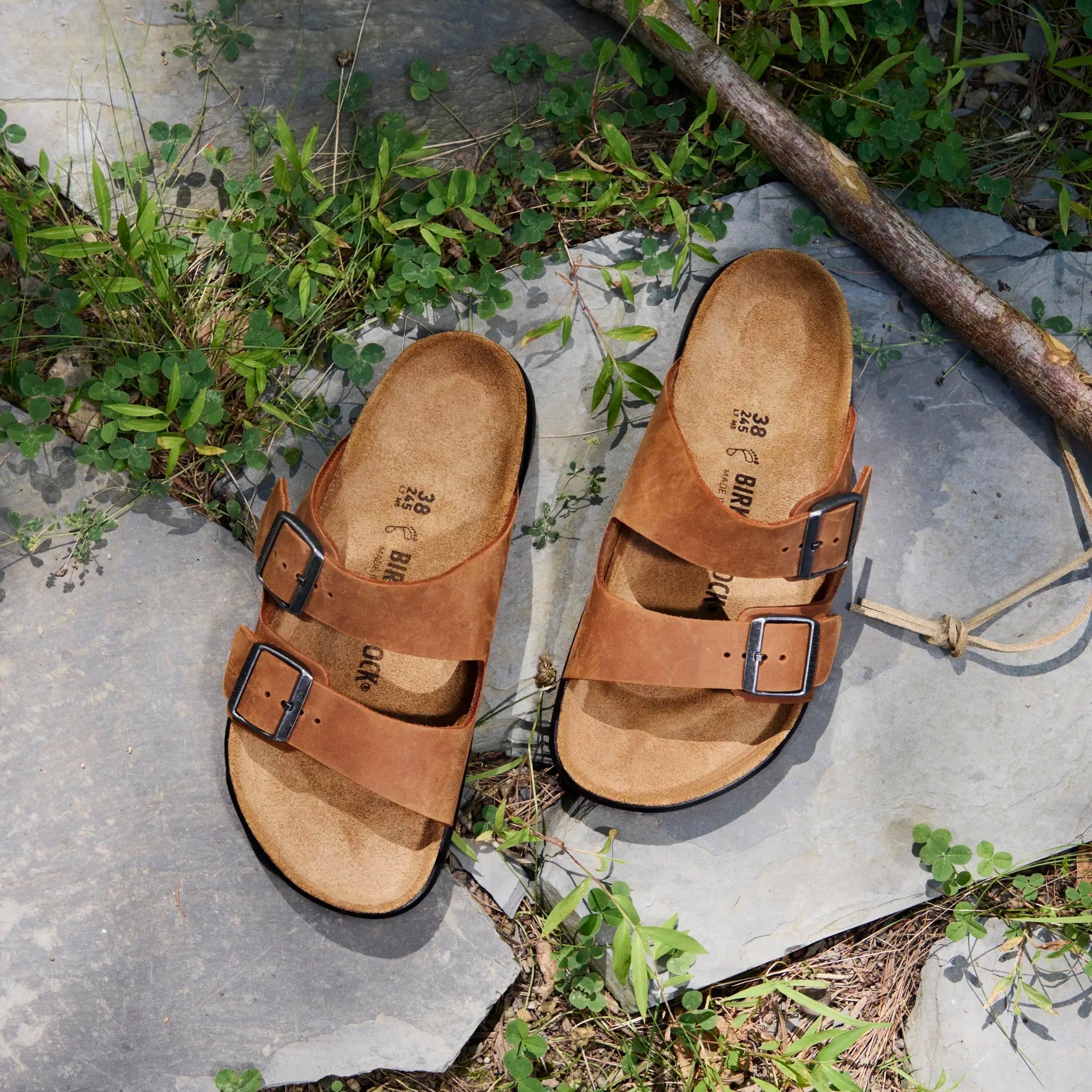 Birkenstock Women's Arizona Crosstown cognac oiled leather