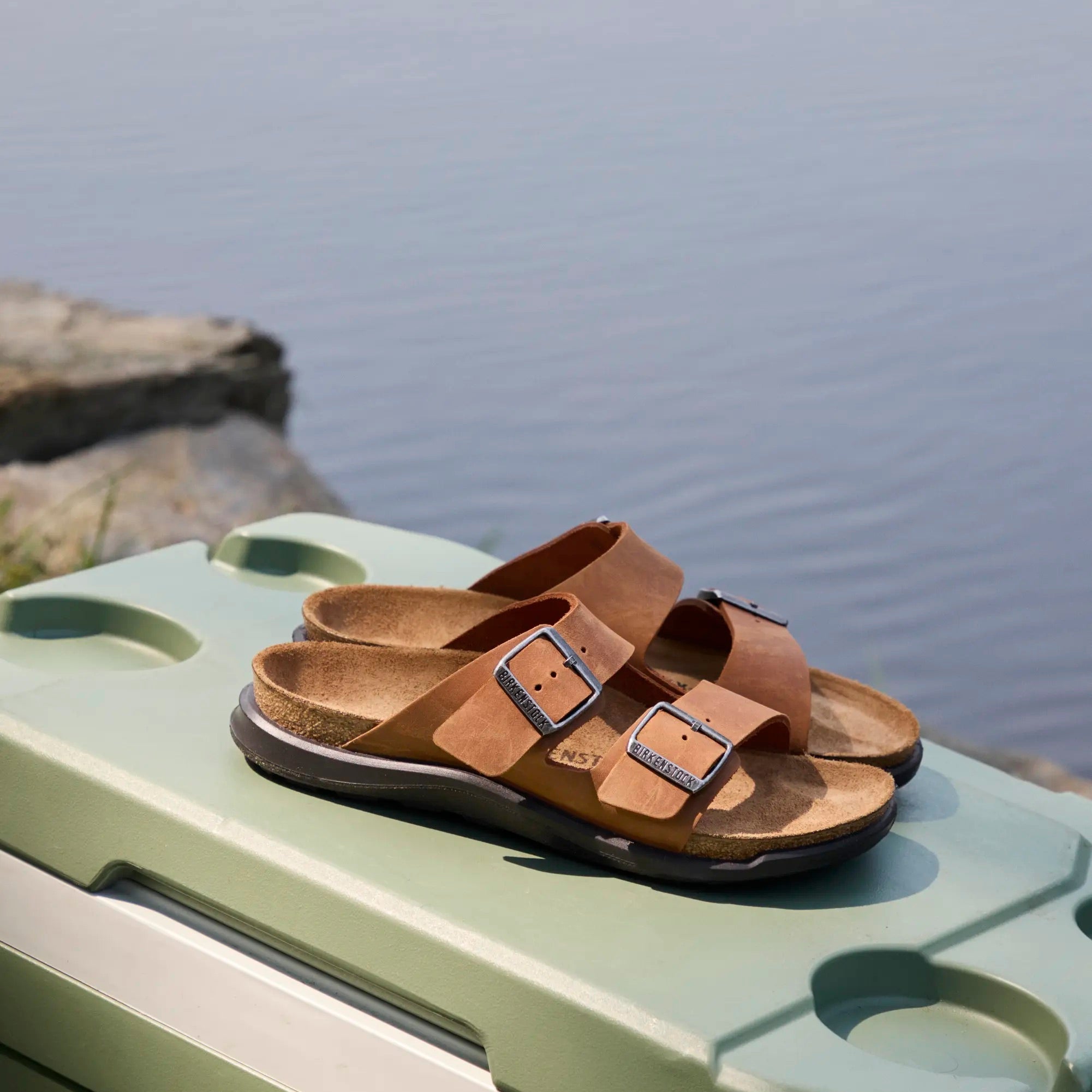 Birkenstock Women's Arizona Crosstown cognac oiled leather