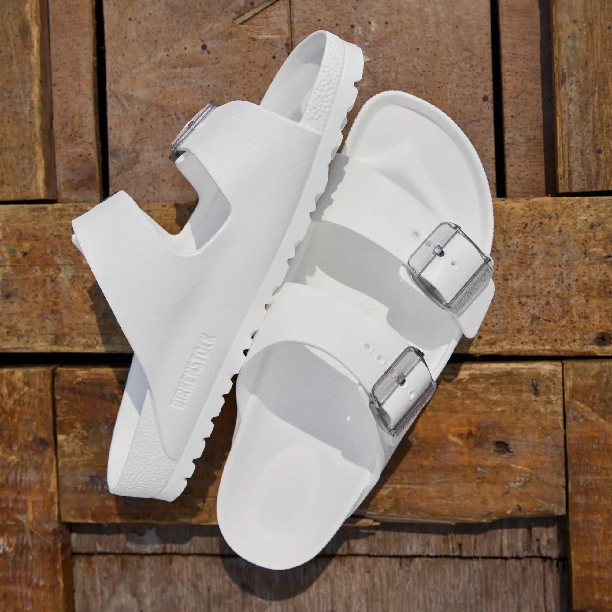 Birkenstock Arizona Stealth Buckle EVA white