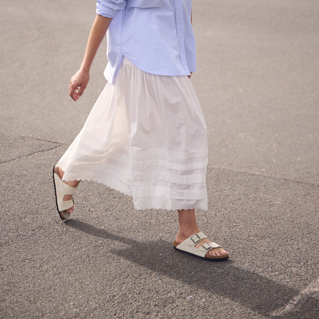 Birkenstock Arizona Soft Footbed oyster suede tonal