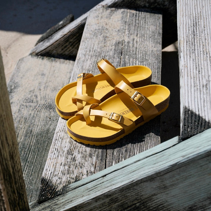 Birkenstock Mayari Hex amalfi ochre leather