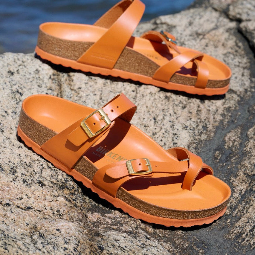Birkenstock Mayari Hex amalfi kurkuma leather