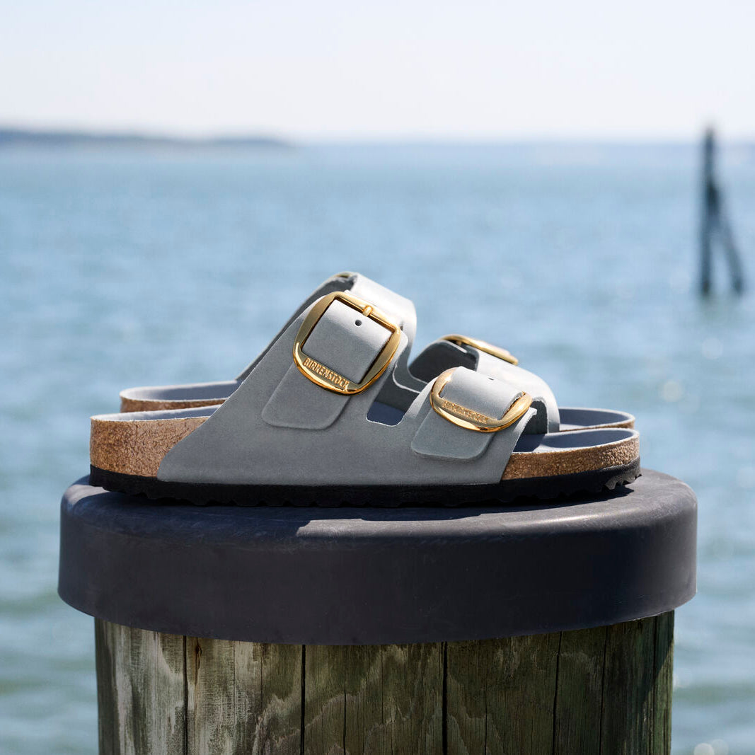 Birkenstock Arizona Big Buckle basalt gray oiled leather