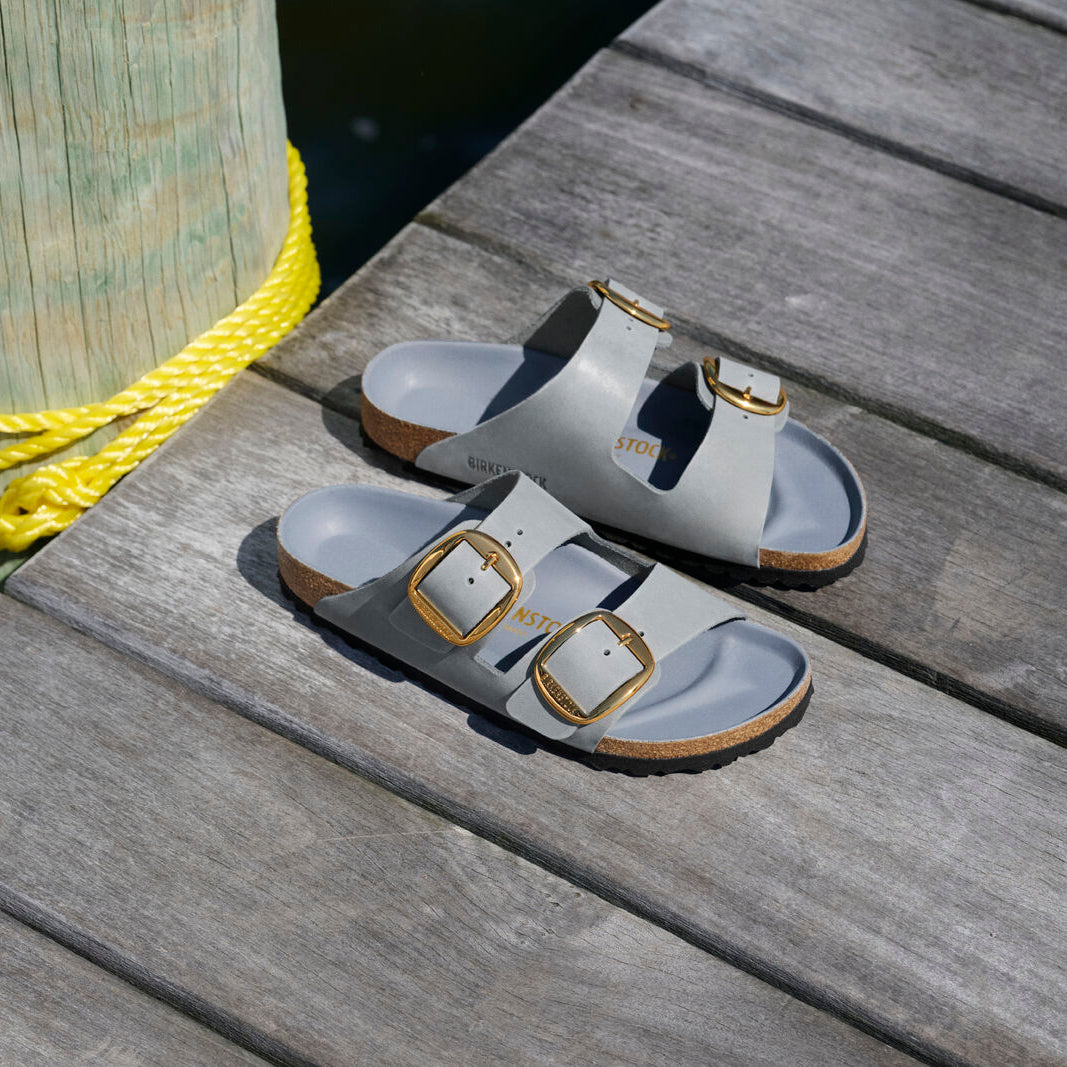 Birkenstock Arizona Big Buckle basalt gray oiled leather