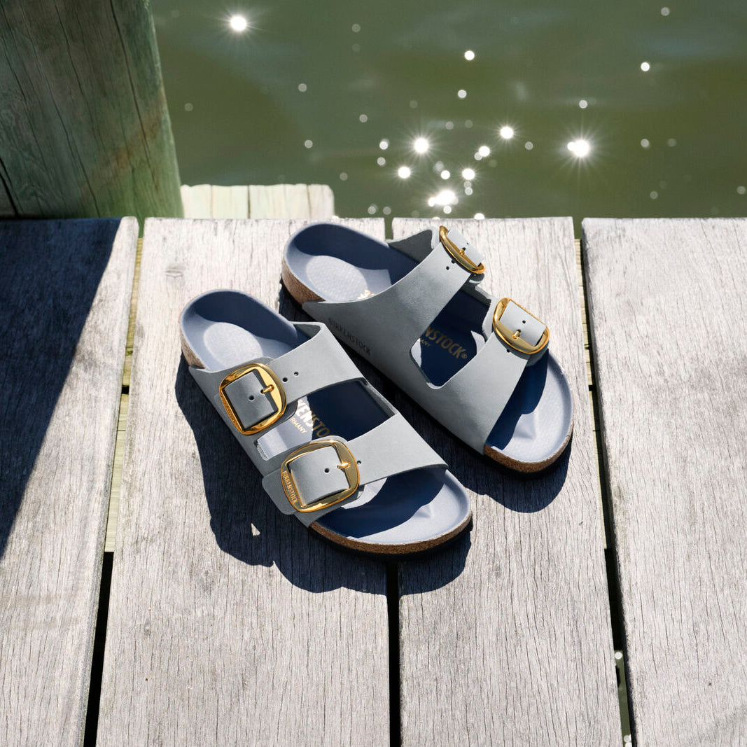 Birkenstock Arizona Big Buckle basalt gray oiled leather