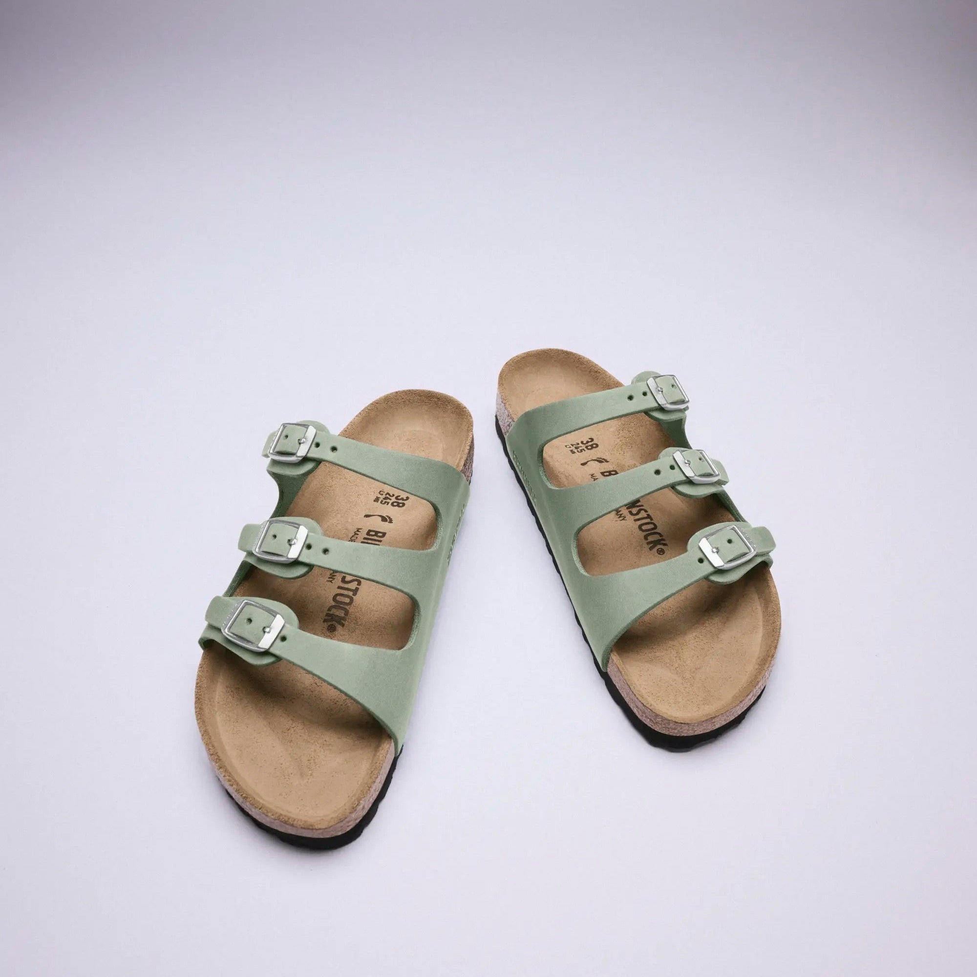 Birkenstock Florida pure sage oiled leather