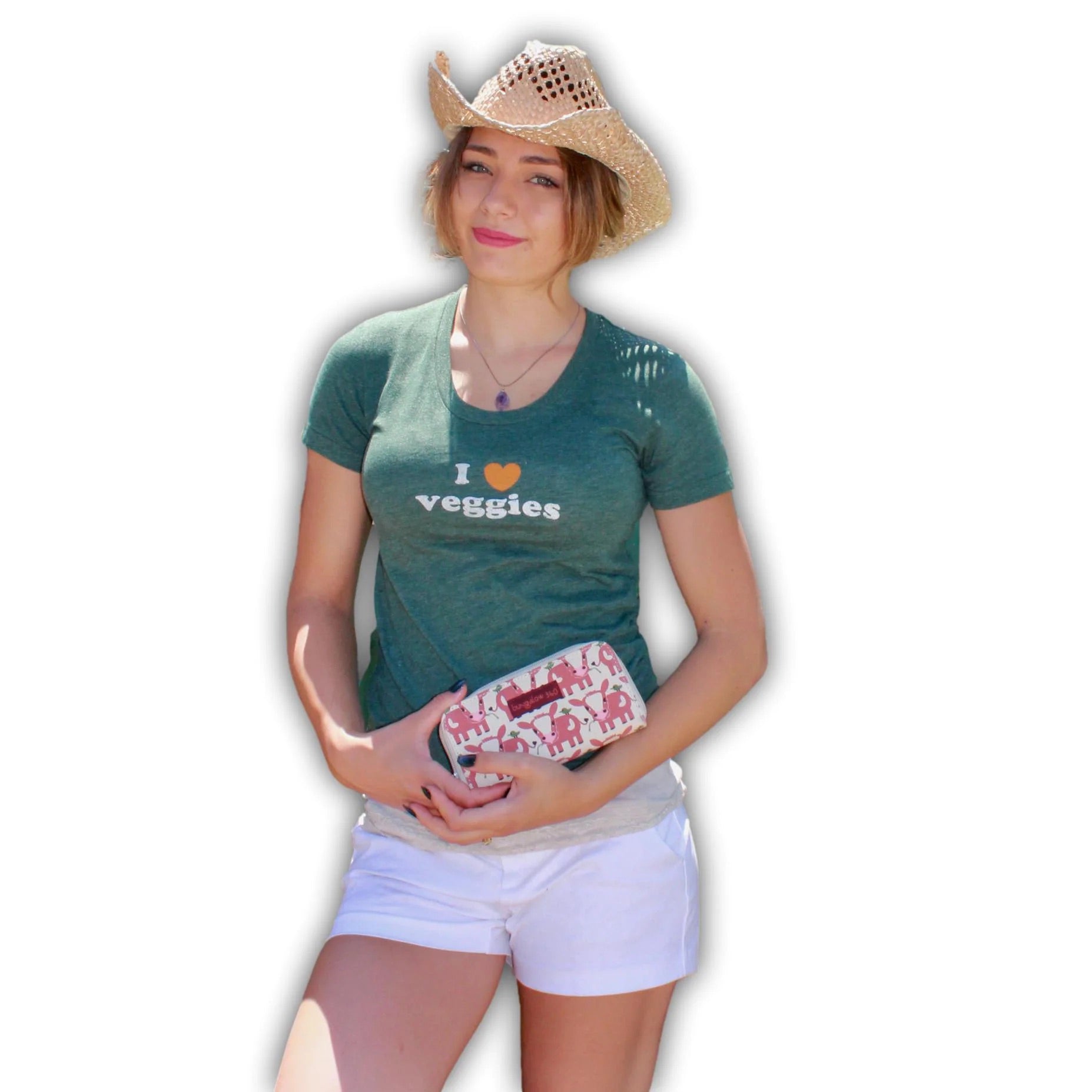 Bungalow 360 Zip Around Wallet cow