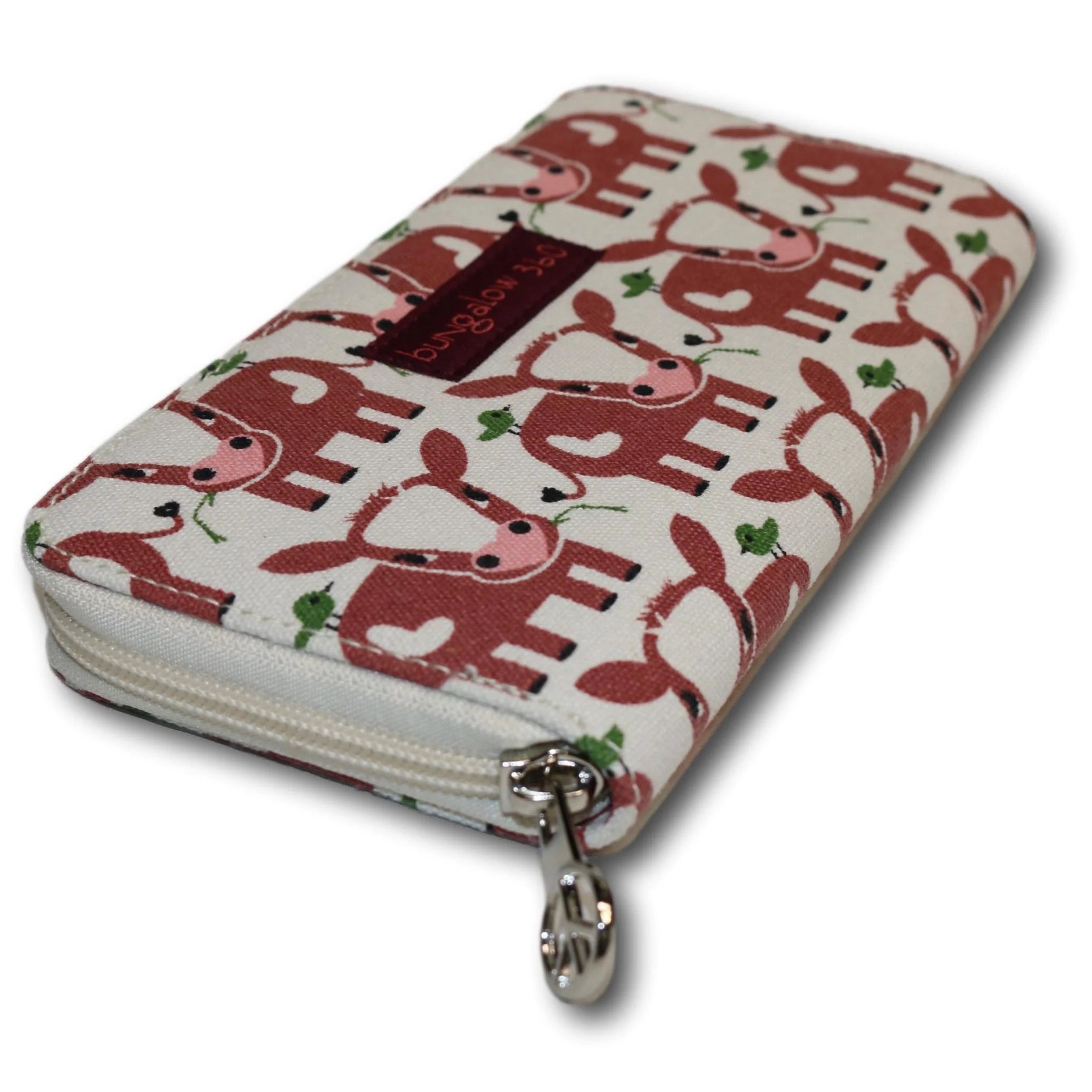 Bungalow 360 Zip Around Wallet cow