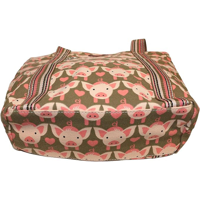 Bungalow 360 Striped Tote pig
