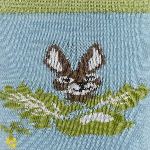 Darn Tough Women's Lifestyle Animal Haus Crew Lightweight with No Cushion bunny blue