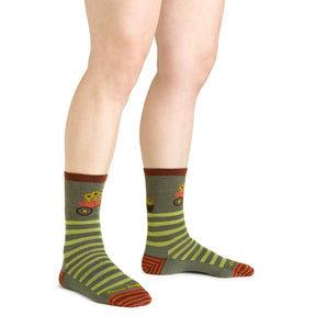 Darn Tough Women's Lifestyle Animal Haus Crew Lightweight with No Cushion herb