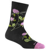 Darn Tough Women's Lifestyle Blossom Crew Lightweight with No Cushion charcoal