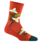 Darn Tough Women's Lifestyle Blossom Crew Lightweight with No Cushion tomato