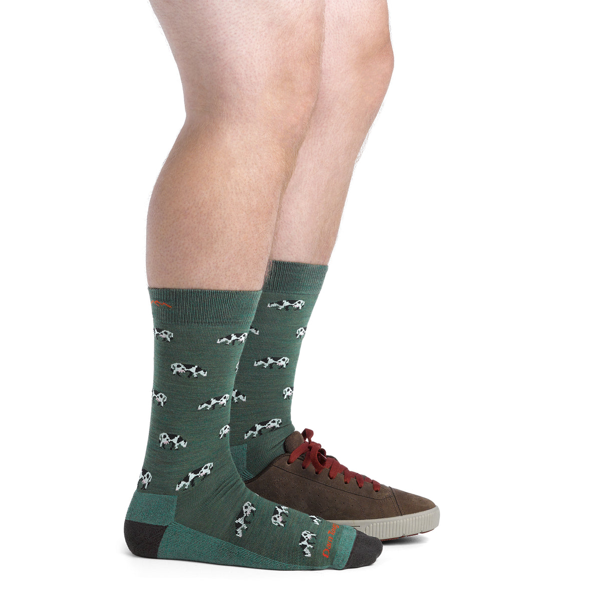 Darn Tough Men's Lifestyle Dairy Air Crew Lightweight with Cushion pasture