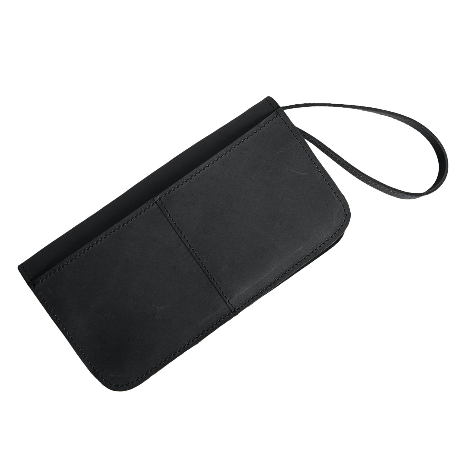 Able Alem Snap Wallet black leather