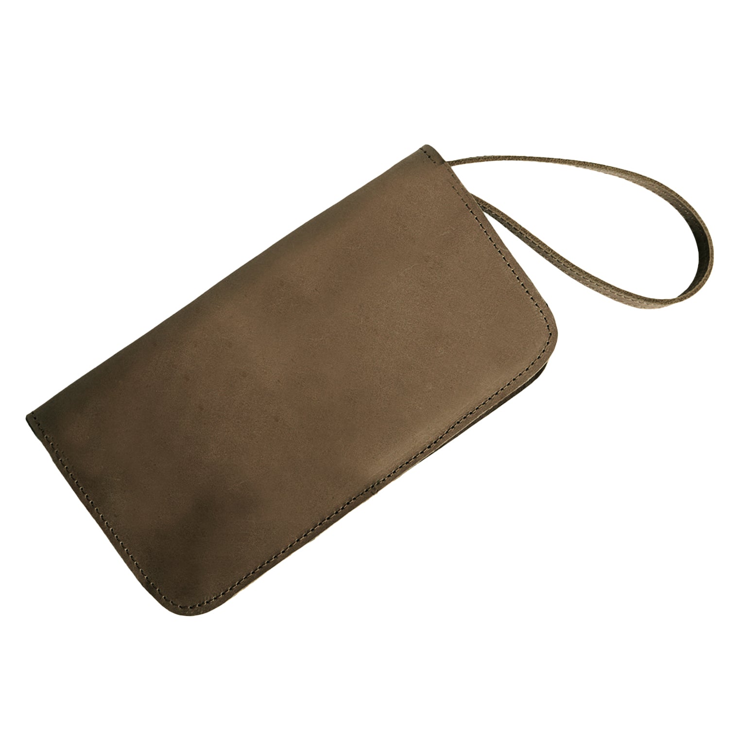 Able Alem Snap Wallet olive leather