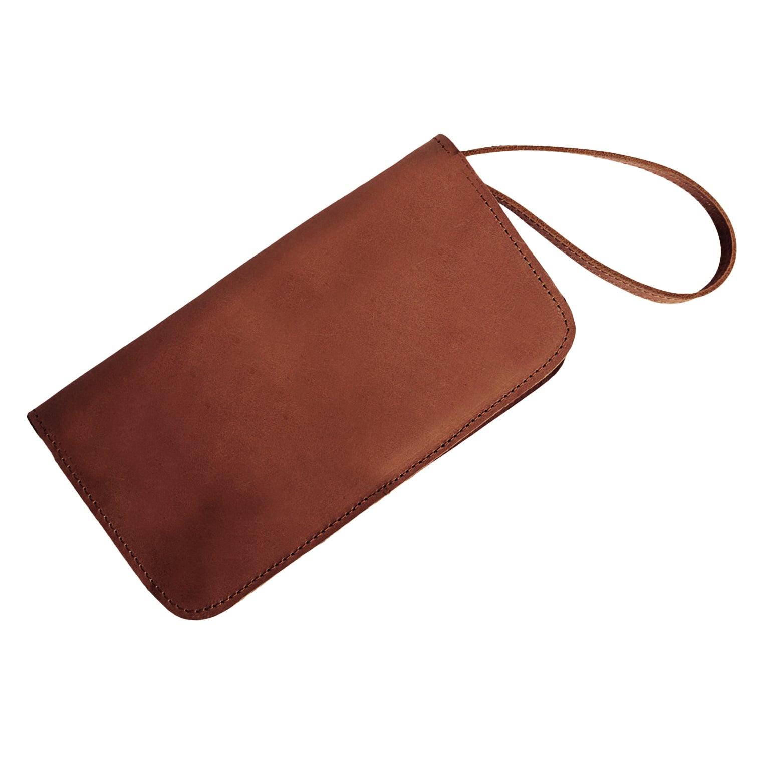 ABLE Alem Snap Wallet whiskey leather