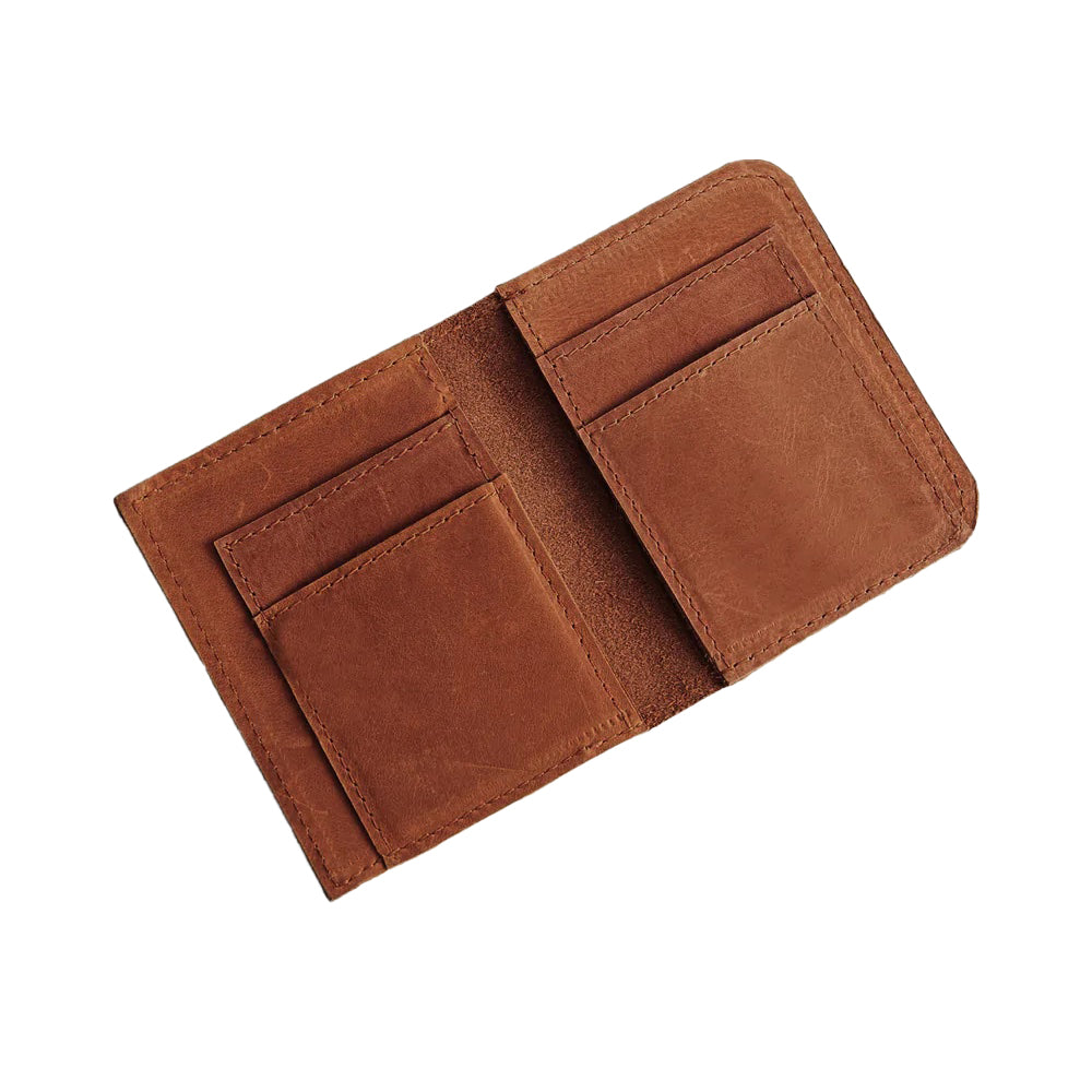 Able Debre Mini Wallet whiskey leather