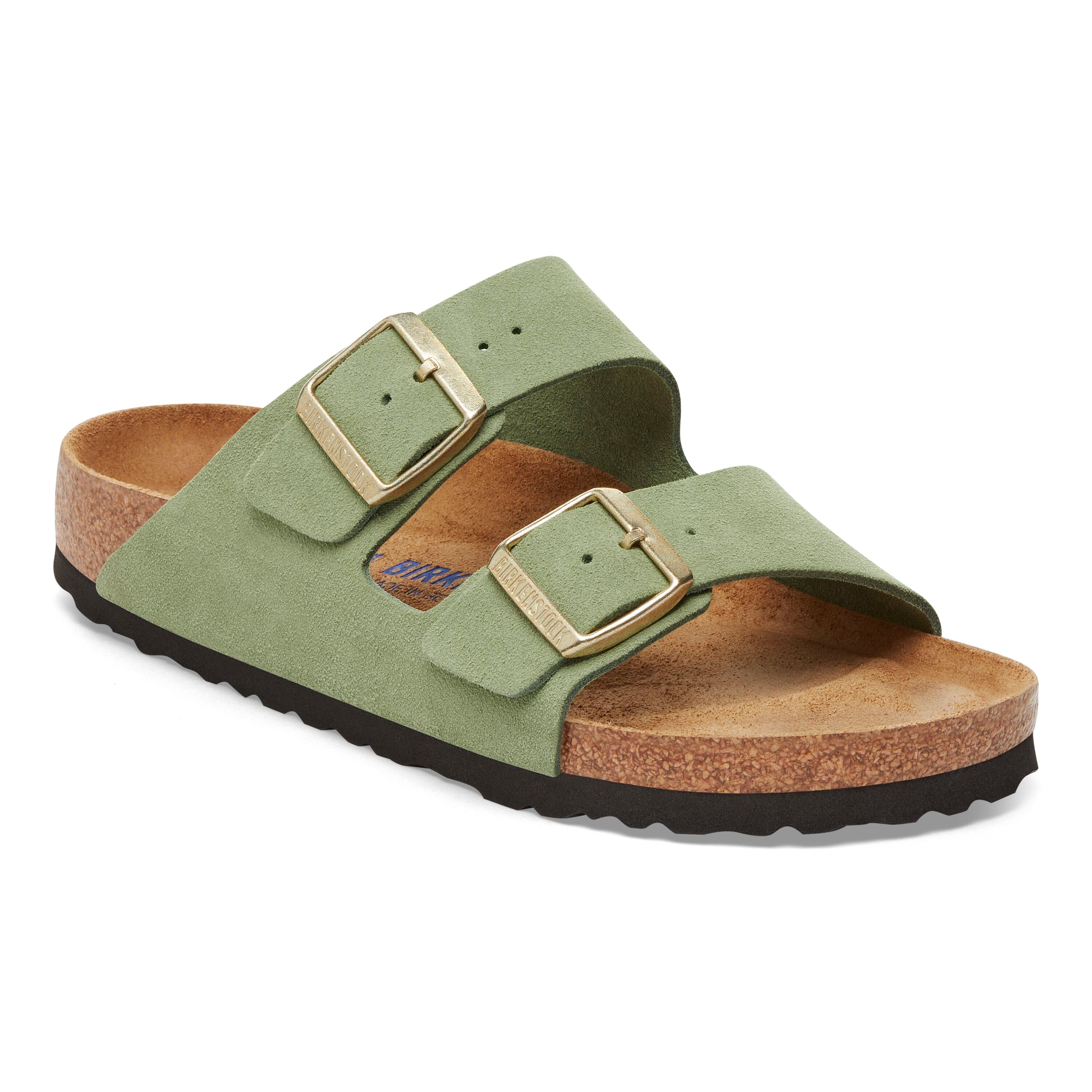 Birkenstock Arizona Soft Footbed green tea suede