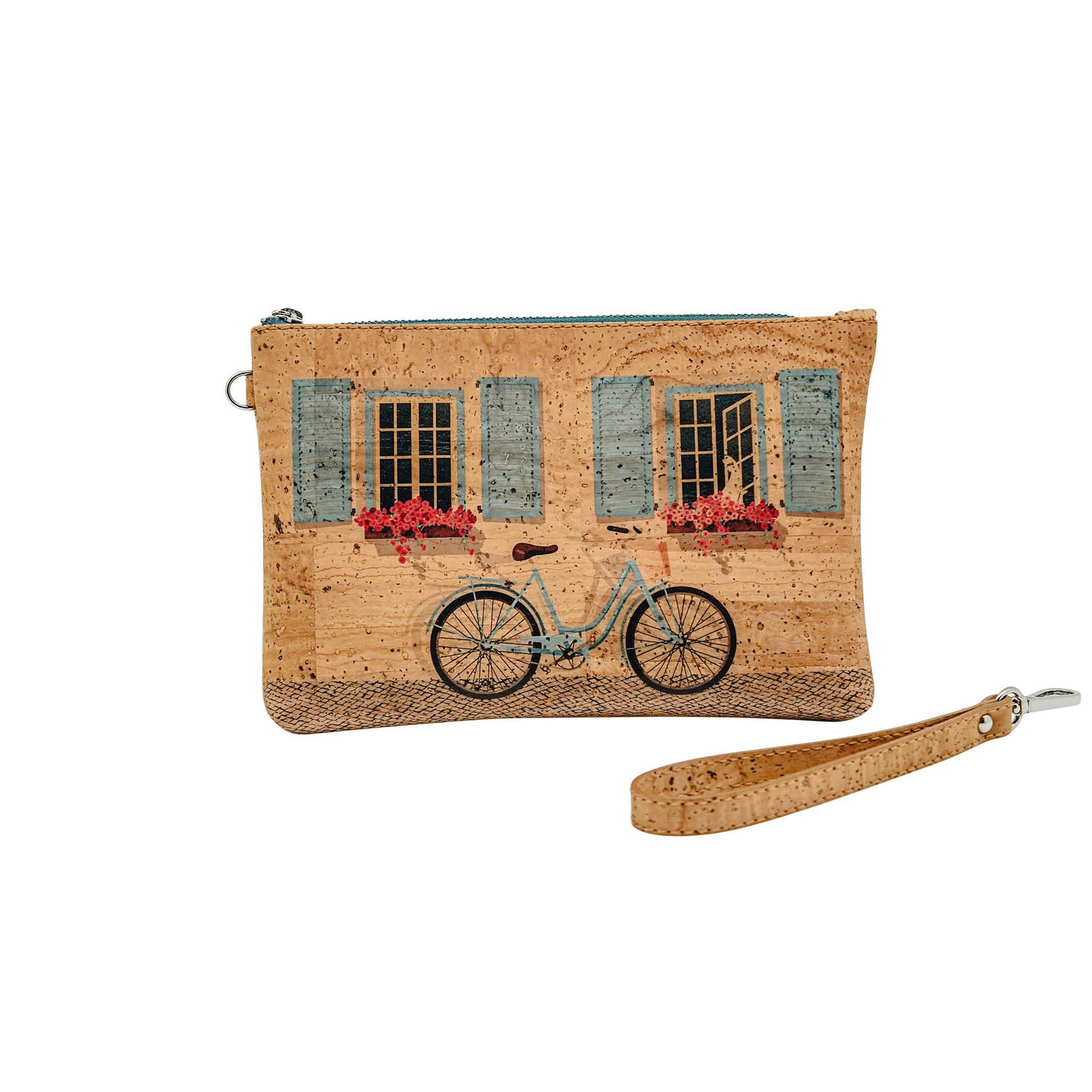 Bent&Bree Ivy Cork Clutch with Belt Loop bicycle
