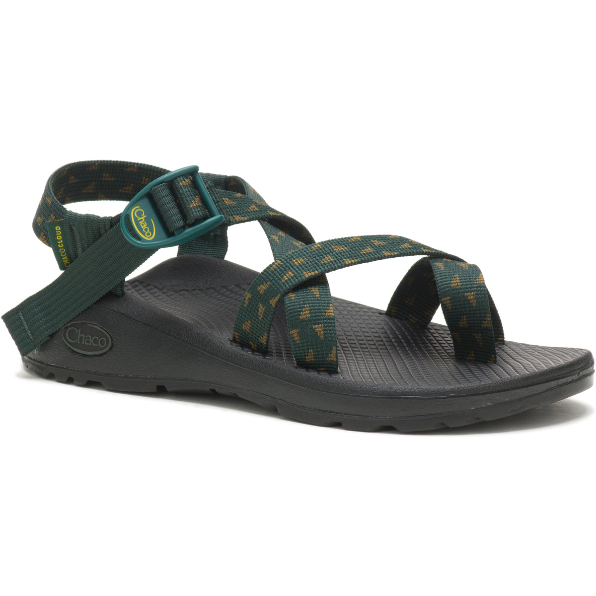 CHACO Z Cloud Brown Green Vibram Sole Sport Toe Loop‎ Sandals Sz 13 Adjustable Chaco Women main image 2