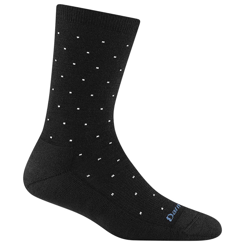 Darn Tough Women's Lifestyle Pin Drop Crew Lightweight with Cushion black