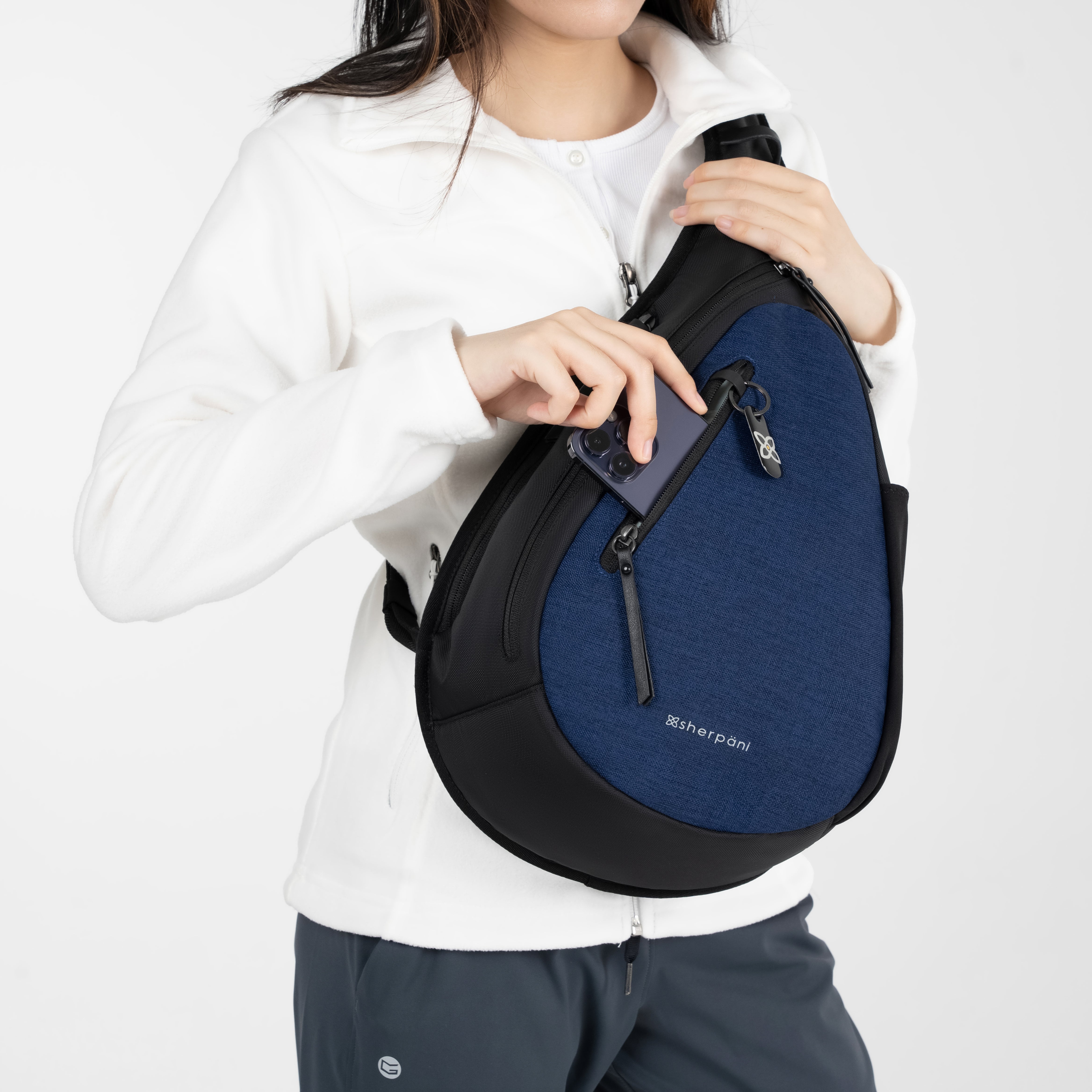 Sherpani Esprit AT Travel Sling Backpack indigo