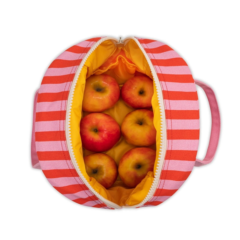 Fluf Zipper Lunch awning stripe pink / poppy