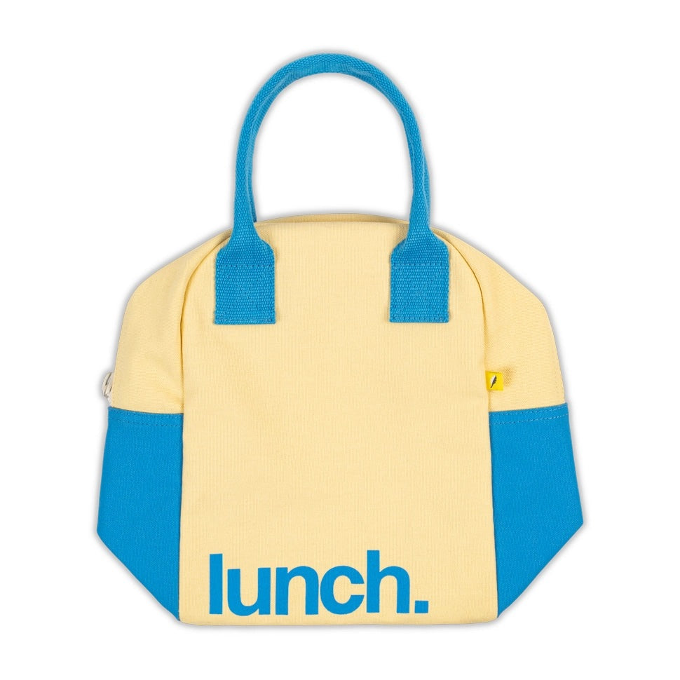 Fluf Zipper Lunch 'lunch' butter blue