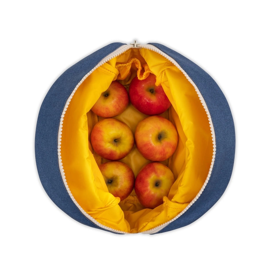 Fluf Zipper Lunch two tone citrus sky