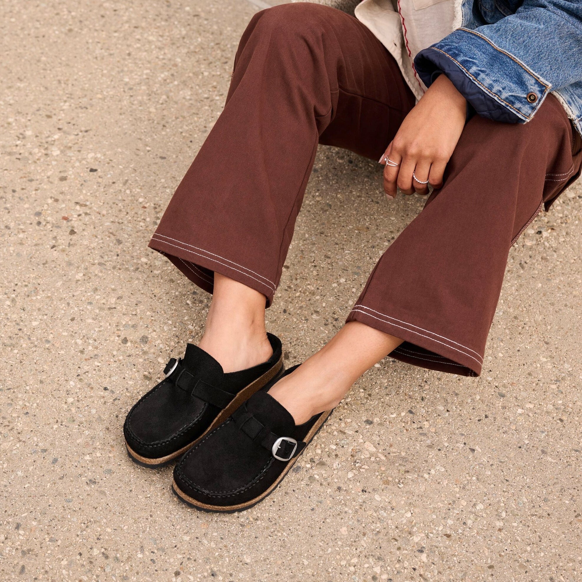 Birkenstock Buckley black suede