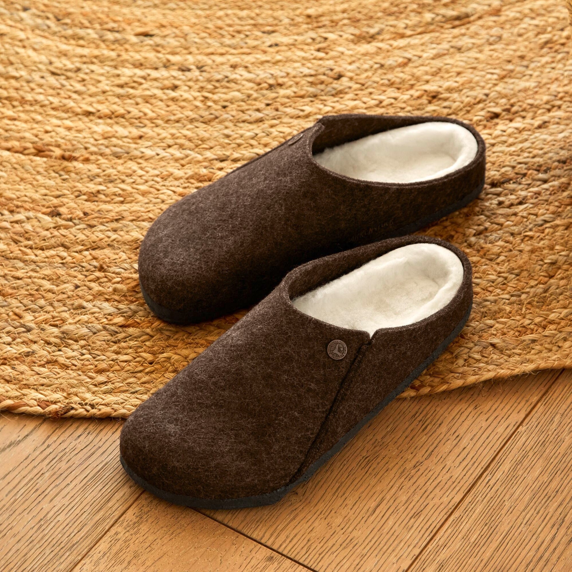 Birkenstock Zermatt Shearling mocha wool/natural shearling