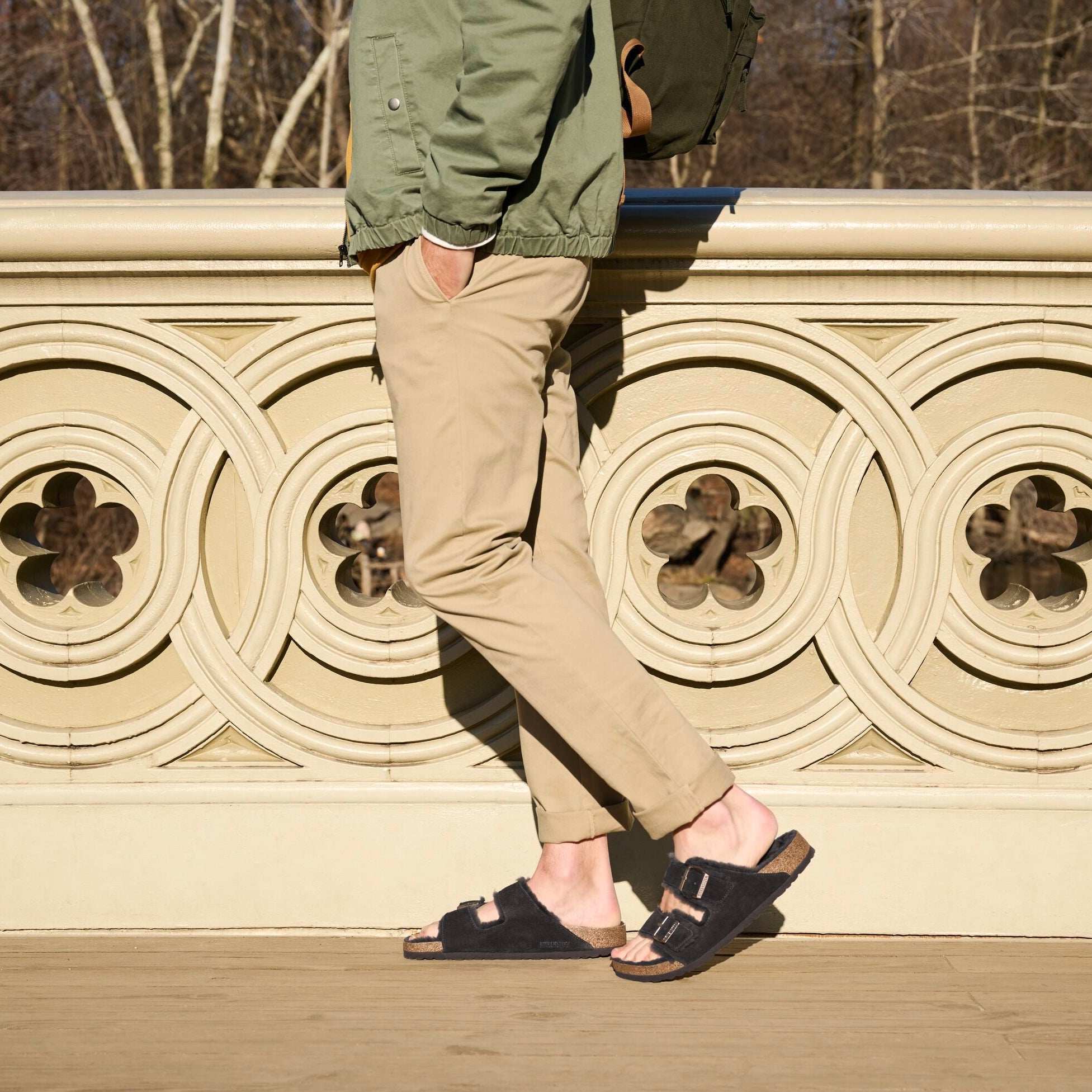 Birkenstock Arizona Shearling mocha suede/mocha shearling