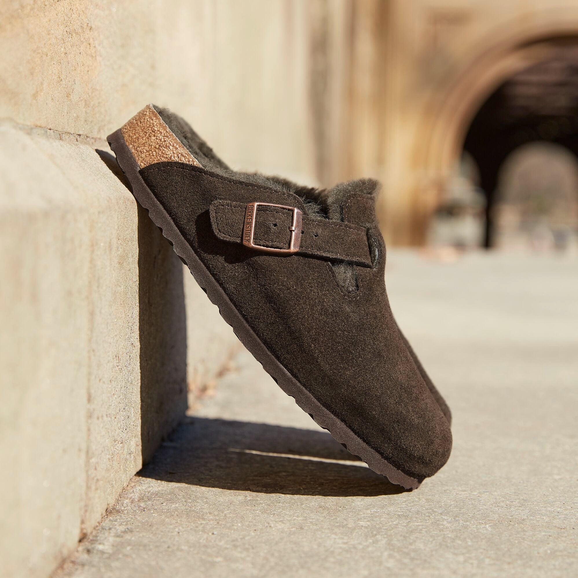 Birkenstock boston shearling mocha online