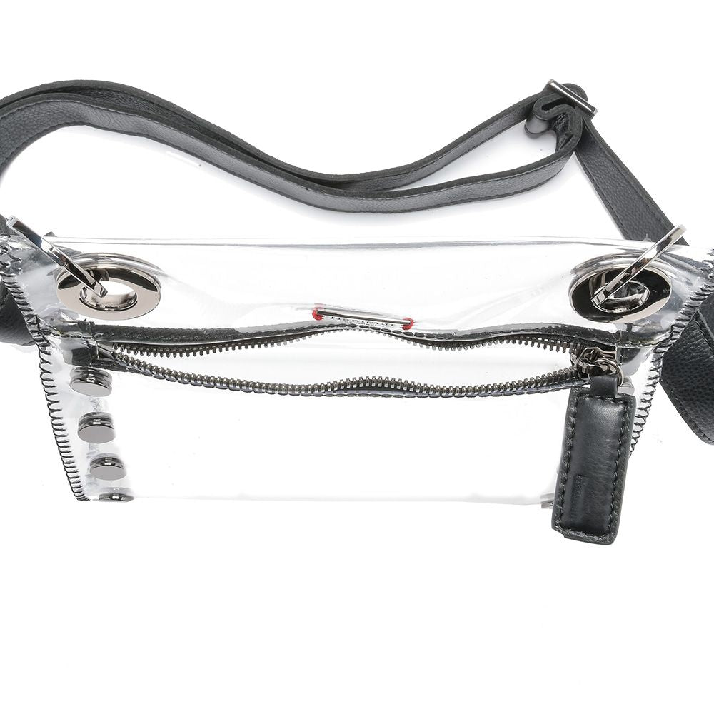 Hammitt Tony Sml Clear Crossbody black/gunmetal