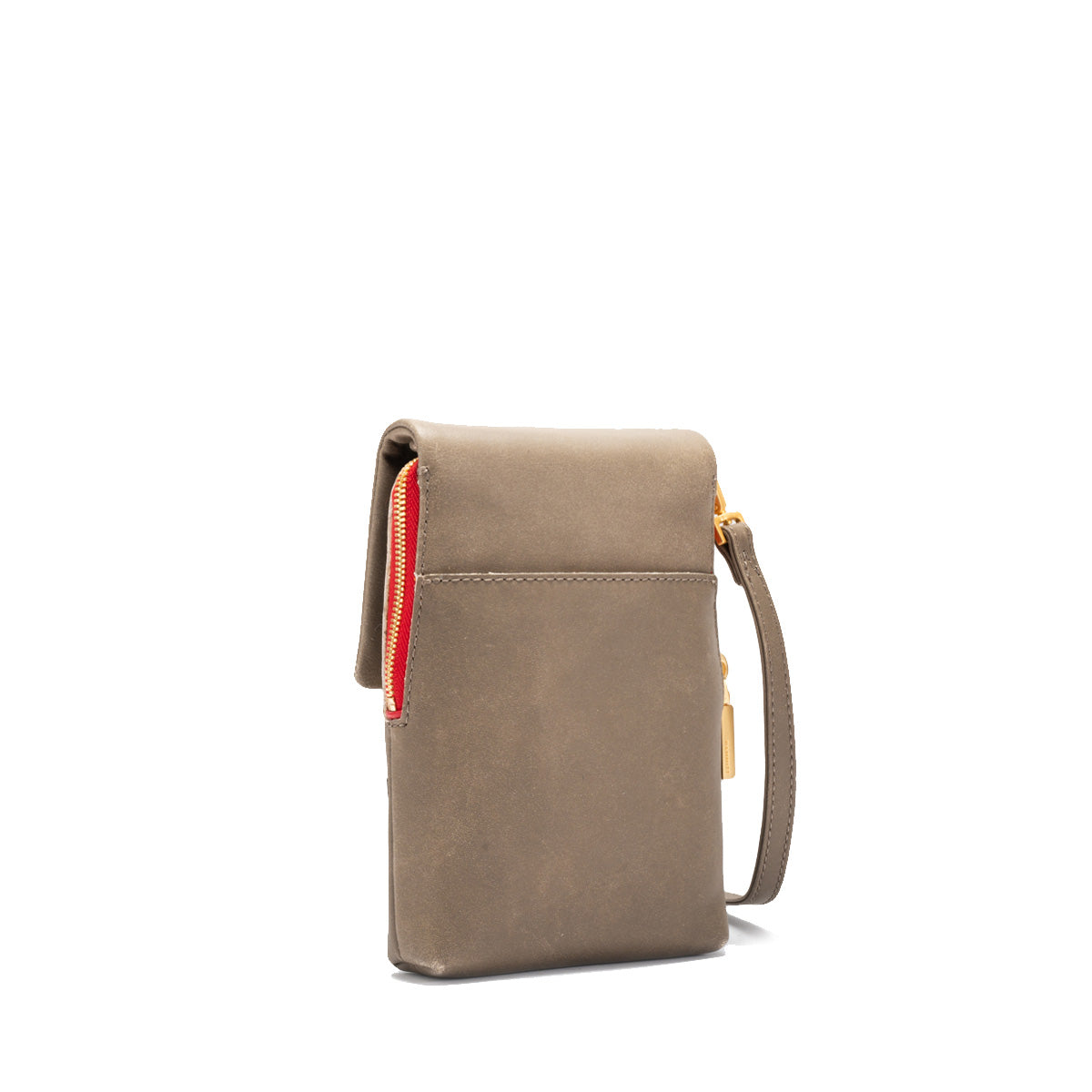 Hammitt VIP Mobile Phone Bag pewter/brushed gold red zip