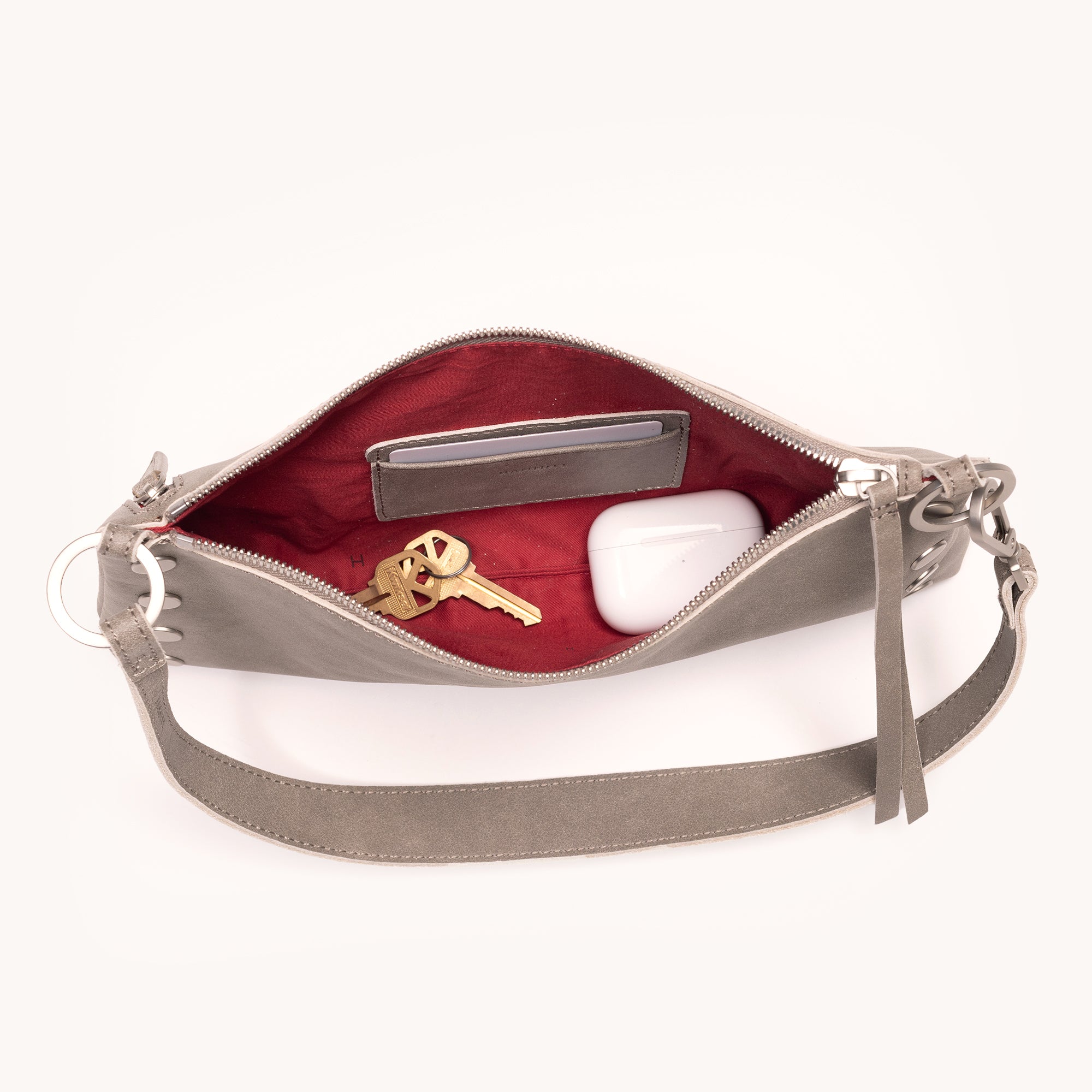Hammitt Kyle Sml pewter/brushed silver