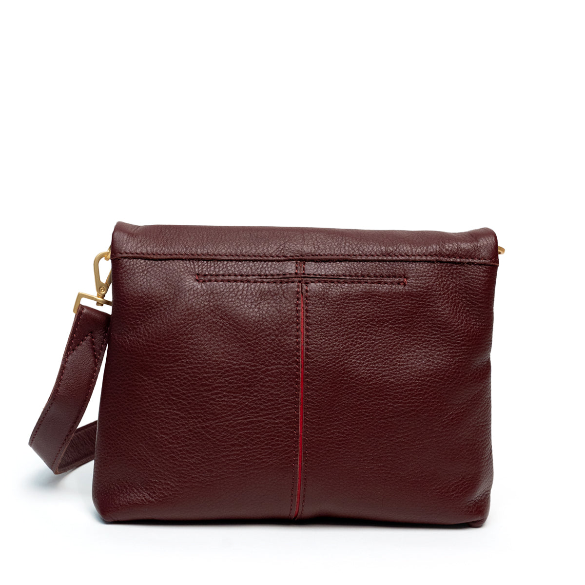 Hammitt VIP Med Crossbody Clutch cherrywood pebble/brushed gold