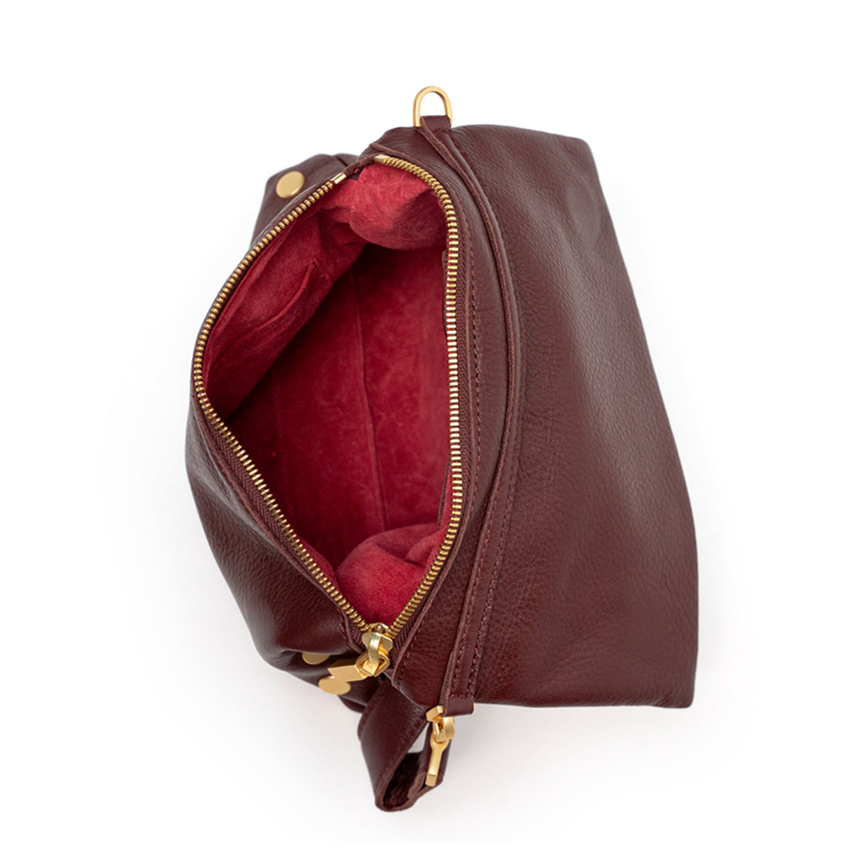 Hammitt VIP Med Crossbody Clutch cherrywood pebble/brushed gold