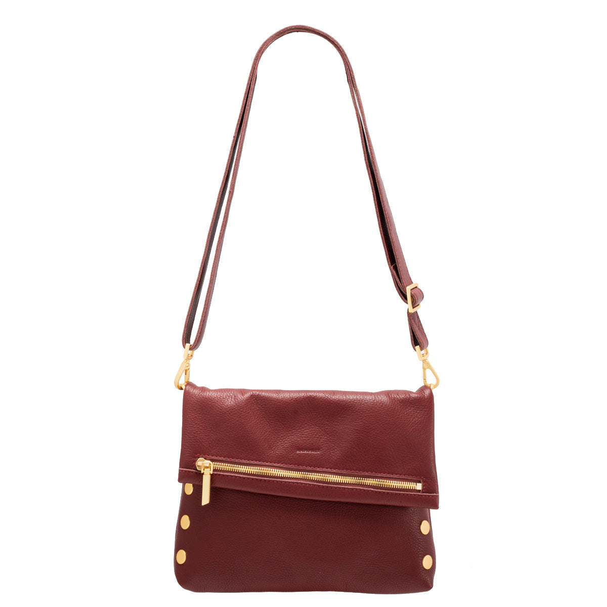 Hammitt VIP Med Crossbody Clutch cherrywood pebble/brushed gold