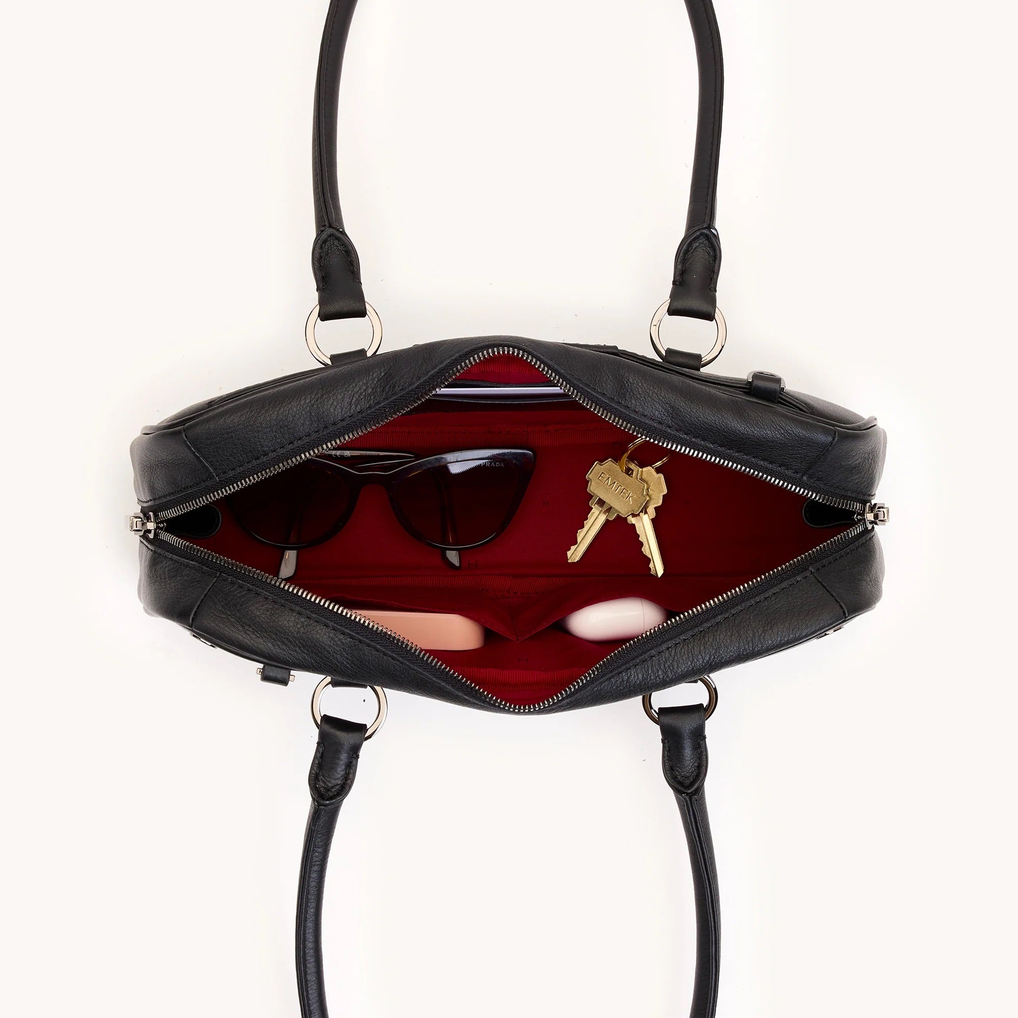 Meredith Sml Shoulder Bag black/gunmetal