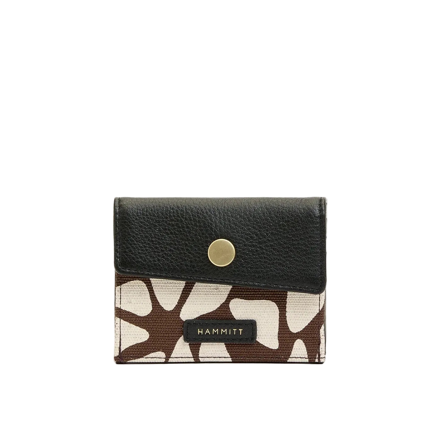 Hammitt Montana Pocket Wallet giraffe/brushed gold red zip