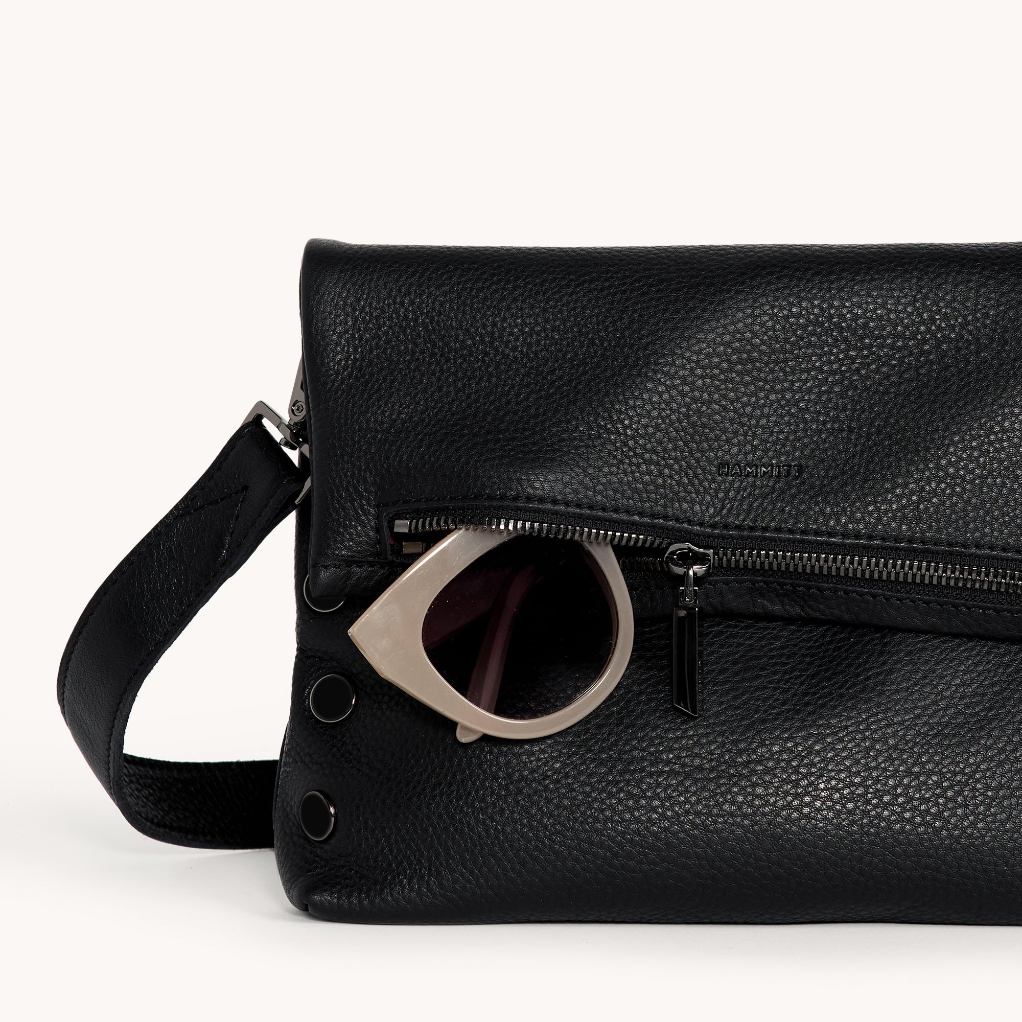 Hammitt VIP Med Crossbody Clutch black/gunmetal