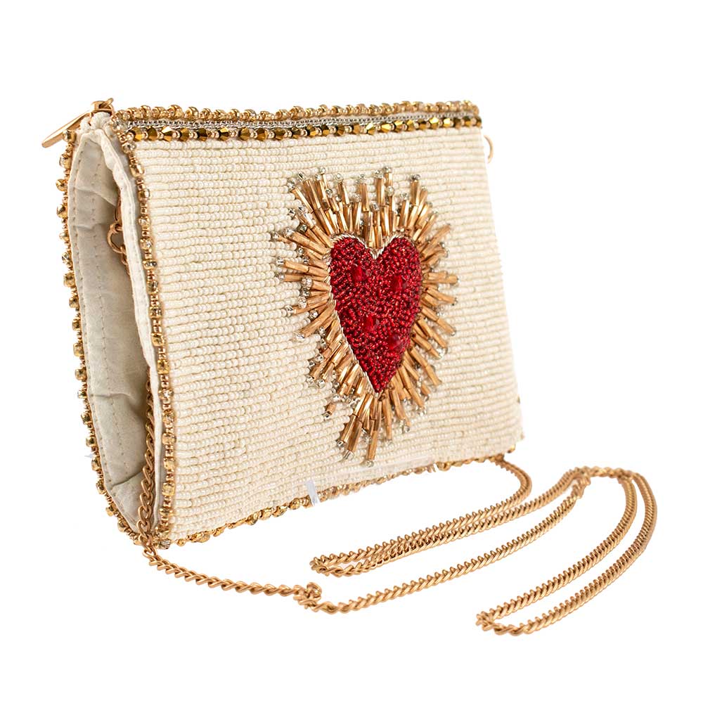 Mary Frances Heart Burst Crossbody Phone Bag