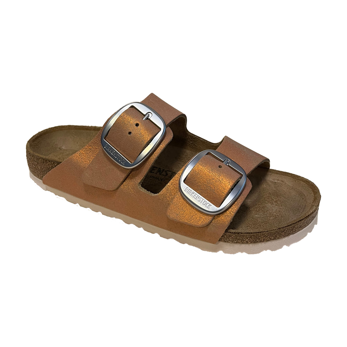 Arizona big buckle hot sale washed metallic birkenstock